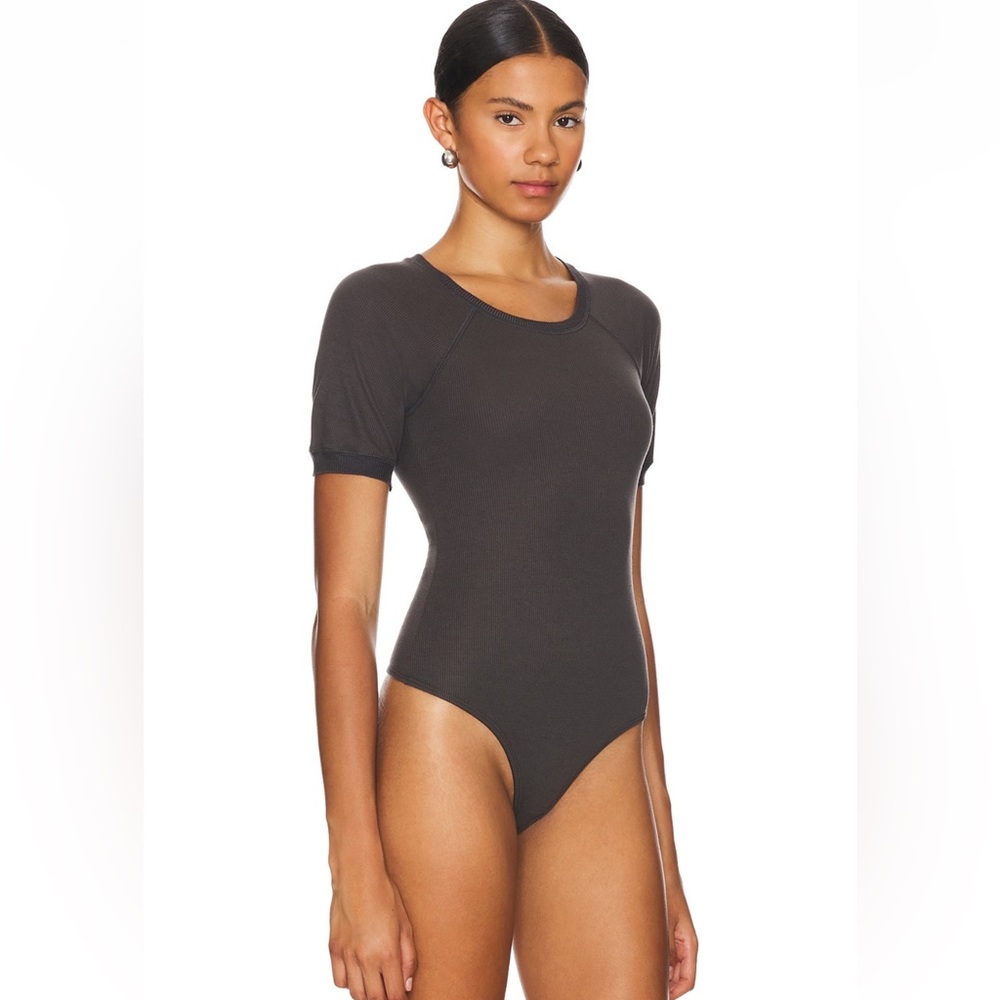 NWT Free People Charcoal Bodysuit